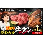 牛肉 タン 牛タン 厚切り 塩味 3kg
