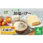 ふるさと納税 加工品等 バター 北海道 鹿追町 よつ葉加塩バター4個セット ふるさと納税 人気 おすすめ ランキング よつ葉 よつ葉加塩バター 加塩 バター 加工…