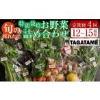 セット 詰合せ 定期便全4回 旬の採れたて 7~10種類 お野菜 詰め合わせ