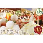ふるさと納税 加工品等 チーズ 北海道 音更町 花畑牧場 フレッシュチーズ2種セット（メダルモッツァレラ 約500g＋モッツァレラひとくちタイプ 約500g） A91 モ…