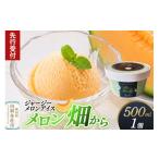 菓子 アイス ジャージーメロンアイス メロン畑から 500ml×1…