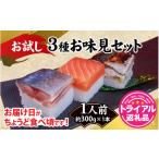 寿司 トライアル返礼品 3種お味見セット