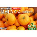 ふるさと納税 果物類 みかん 愛媛県 西予市  夕焼け山農園 愛媛県西予市産 温州みかん 家庭用 約3kg（南柑20号） 果物 フルーツ ミカン 蜜柑 柑橘 なんかん 訳…