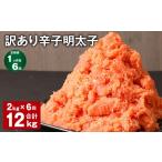 魚貝類 明太子 2ヶ月毎6回定期便 訳あり