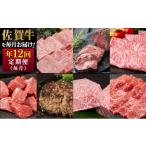 牛肉 ステーキ 定期便 年12回 佐賀牛が毎月届く定期便