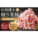 牛肉 モモ 全6回定期便 競り美豚 切り落とし 2kg