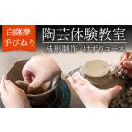 体験チケット a977 白薩摩 手びねり陶芸体験
