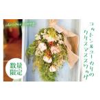 花 苗木 コットンとユーカリのクリスマススワッグ