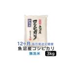 ふるさと納税 無洗米 新潟県 - 無洗米 お米マイスター厳選 魚沼産コシヒカリ 3kg×12ヶ月毎月発送 定期便