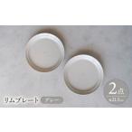 食器 グラス セット 波佐見焼 リムプレート グレー 2点セット