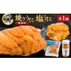 ふるさと納税 ウニ 岩手県 宮古市 無添加焼うに1個・塩うに1本セット 1526880
