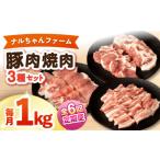 ナルちゃんファーム豚肉焼肉セット 毎月1kg