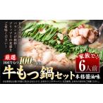 ふるさと納税 モツ鍋 福岡県 小竹町 もつ鍋 もつ鍋セット 6人前 本格醤油味 ちゃんぽん付き 国産牛小腸100％使用 送料無料《30日以内に出荷予定(土日祝除く)》…