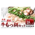 もつ鍋 福岡 鍋 牛小腸100%使用 牛もつ鍋セット 18人前