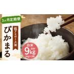 米 新米 3ヶ月定期便 低アミロース米 ぴかまる 3kg×3回