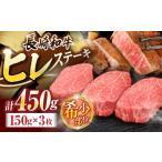 牛肉 ステーキ 長崎和牛ヒレステーキ 約450g