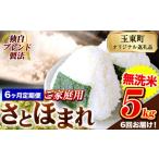 ふるさと納税 米 熊本県 玉東町  6ヶ月定期便 熊本県産 さとほまれ 無洗米 ご家庭用 定期便 5kg 《お申込み翌月から出荷》熊本県 玉名郡 玉東町 米 こめ コメ …