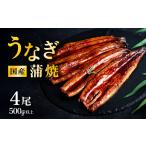 ふるさと納税 うなぎ 茨城県 下妻市  発送月・容量が選べる 04月発送 国産 うなぎ蒲焼 上うなぎ4尾 500g以上 山椒付き 鰻 ウナギ たれ タレ たっぷり うな重 …