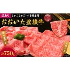 ふるさと納税 牛肉 すき焼き 大分県 日出町 訳あり おおいた豊後牛しゃぶしゃぶすき焼き750gセット(日出町) 1571279