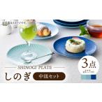 波佐見焼 しのぎ新色 中皿 Helloblue