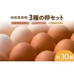 卵 鶏 烏骨鶏等 3種の卵セット 出羽の郷名水赤がら