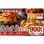 加工品等 キムチ i1034 天然素材のキムチ3種セット 合計900g
