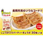 ふるさと納税 餃子 新潟県 長岡市 J2-12 フレンド 「しょうが入りパーティーぎょうざ」30個　 にんにく不使用