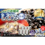魚貝類 しじみ 全12回定期便 食べる分だけさっと使える