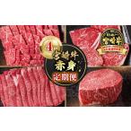牛肉 焼肉 バーベキュー 定期便 宮崎牛 赤身4回定期便