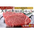 牛肉 ステーキ 定期便6回 博多和牛 A4~A5