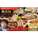 肉 ソーセージ 全12回定期便 結着剤 発色剤