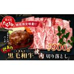 ふるさと納税 牛肉 焼肉・バーベキュー 熊本県 多良木町 《2・3月発送 限定増量》 訳あり くまもと 黒毛和牛 焼肉 切り落とし 600g ＋ DREAMバーグ150ｇ×2個 …