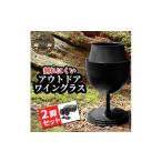 グラス アウトドアワイングラス 筒居 ペア 2個入
