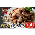 鹿児島 黒豚 冷凍 炭火焼 計750g