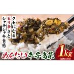加工品等 漬物 めんたい辛子高菜 計1kg
