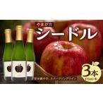 ふるさと納税 ワイン スパークリングワイン 山形県 大江町 やまがたシードル 375ml×3本 061-003
