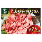 牛肉 訳あり 12回 定期便 宮崎和牛 切り落とし