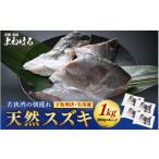 魚貝類 若狭湾の朝獲れ 天然 スズキ 約1kg