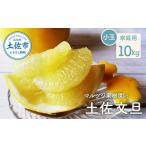 ふるさと納税 みかん・柑橘類 高知県 土佐市 マルツジ果樹園の土佐文旦 家庭用(小玉) 約10kg 10キロ M~Lサイズ 24~34個入り ぶんたん ブンタン フルーツ 柑橘 …