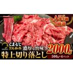 牛肉 モモ くまもと黒毛和牛 ウデ 赤身切り落とし 2000g