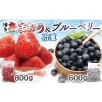 いちご 冷凍あまおう800g 冷凍ブルーベリー600gセット 計1.…