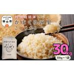 ふるさと納税 玄米 長野県 飯山市  令和７年産 特別栽培米 「かまくらの里 コシヒカリ」 玄米 30kg （30kg×1袋） 数量限定 (7-3A) | お米 米 コメ ごはん 玄…