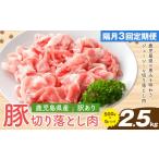 豚肉 隔月3回定期便 訳あり 豚 切り落とし 2.5kg×3回