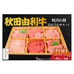 牛肉 セット 秋田由利牛 焼肉6種詰め合わせセット 300g