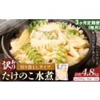 野菜類 3ヶ月定期便 毎月 訳あり たけのこ水煮