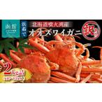 ふるさと納税 カニ ずわいガニ 北海道 函館市 訳あり 浜茹でオオズワイガニ 2kg 詰めセット 北海道噴火湾産_HD206-001