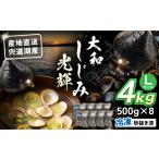 魚貝類 しじみ 宍道湖産 冷凍大和しじみLサイズ4kg 500g×8