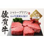 牛肉 ステーキ 全6回定期便 佐賀牛 ヒレシャトーブリアン 2…
