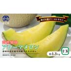 ふるさと納税 メロン メロン青肉 静岡県 牧之原市 アローマ メロン 2玉 1玉 あたり 1.3kg以上 白級 化粧箱 入り 甘い 高級品 ブランド 機能性表示食品 アロー…