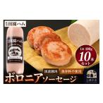 肉 ソーセージ 田園ハム ボロニアソーセージ 190g×10本セッ…